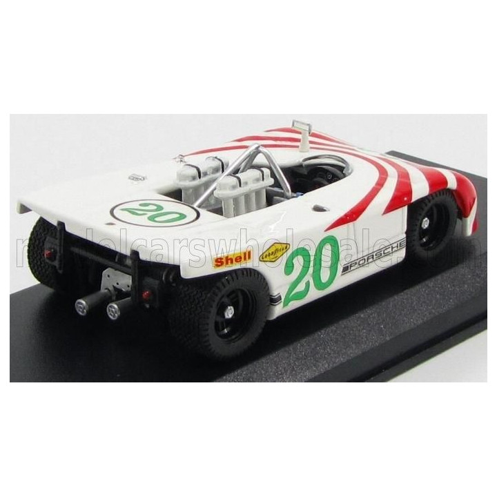 BEST MODEL PORSCHE 908/3 N 20 TARGA FLORIO 1970 ELFORD - HERRMANN - WHITE RED 1/43
