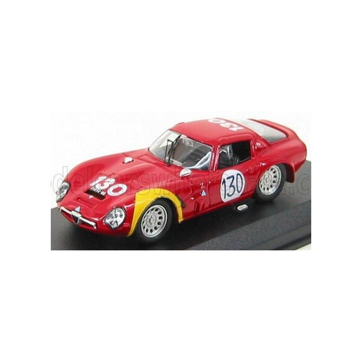 BEST MODEL ALFA ROMEO TZ2 N 130 TARGA FLORIO 1966 BIANCHI - BUSSINELLO - RED 1/43