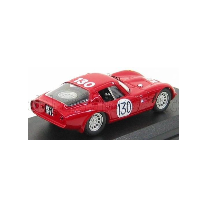 BEST MODEL ALFA ROMEO TZ2 N 130 TARGA FLORIO 1966 BIANCHI - BUSSINELLO - RED 1/43