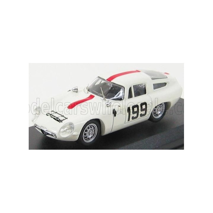 BEST MODEL ALFA ROMEO TZ1 N 199 MONZA 1964 D.NABOKOV - WHITE RED 1/43