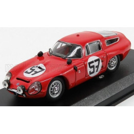BEST MODEL ALFA ROMEO TZ1 COUPE N 57 13th 24h LE MANS 1964 BUSSINELLO - DESERTI - RED 1/43