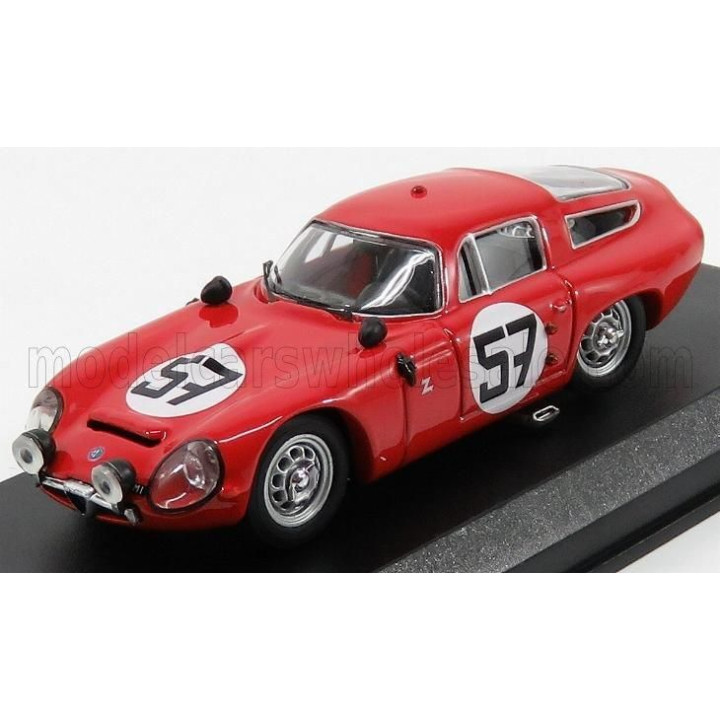 BEST MODEL ALFA ROMEO TZ1 COUPE N 57 13th 24h LE MANS 1964 BUSSINELLO - DESERTI - RED 1/43