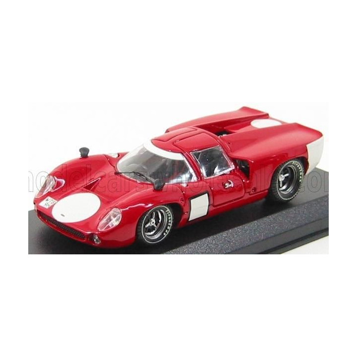 BEST MODEL LOLA T70 COUPE PROVA 1967 - RED WHITE 1/43