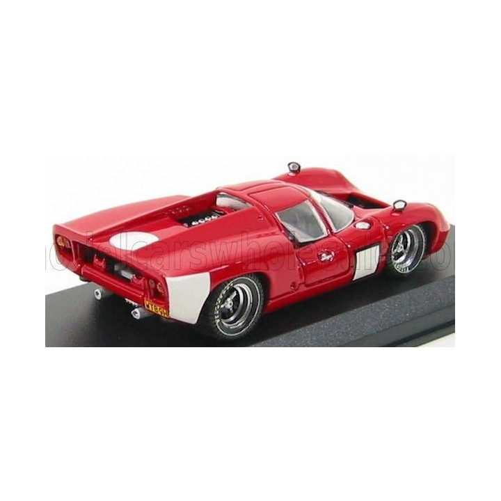 BEST MODEL LOLA T70 COUPE PROVA 1967 - RED WHITE 1/43