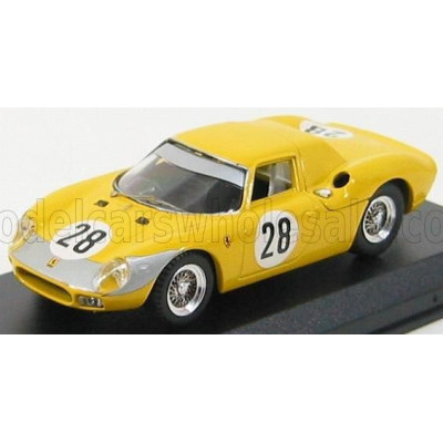 BEST MODEL FERRARI 250 LM N 28 1000km PARIGI 1966 GOSSELIN - NOBLET - YELLOW 1/43