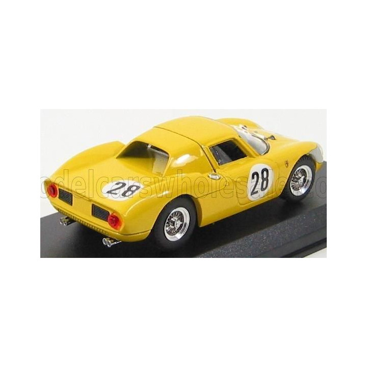 BEST MODEL FERRARI 250 LM N 28 1000km PARIGI 1966 GOSSELIN - NOBLET - YELLOW 1/43