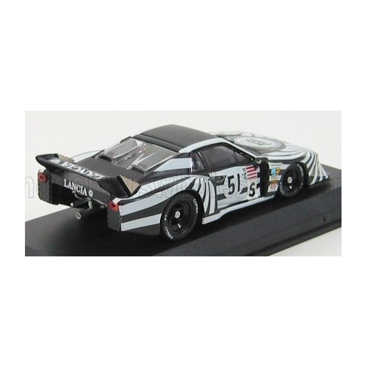 BEST MODEL LANCIA BETA MONTECARLO SILVERSTONE 1979 N 51 PATRESE - BLACK WHITE 1/43