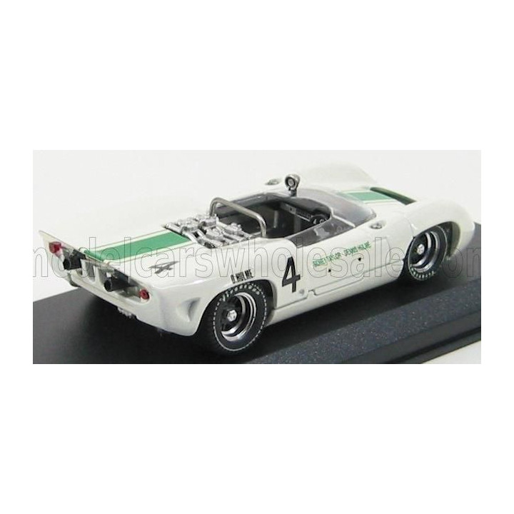 BEST MODEL LOLA T70 SPIDER N 4 OULTON PARK 1965 D.HULME - WHITE GREEN 1/43