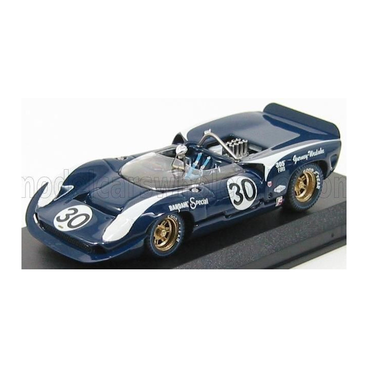 BEST MODEL LOLA T70 SPIDER N 30 BRIDGEHAMPTON 1966 D.GURNEY - BLUE WHITE 1/43
