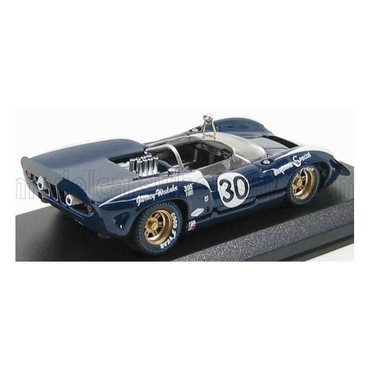 BEST MODEL LOLA T70 SPIDER N 30 BRIDGEHAMPTON 1966 D.GURNEY - BLUE WHITE 1/43