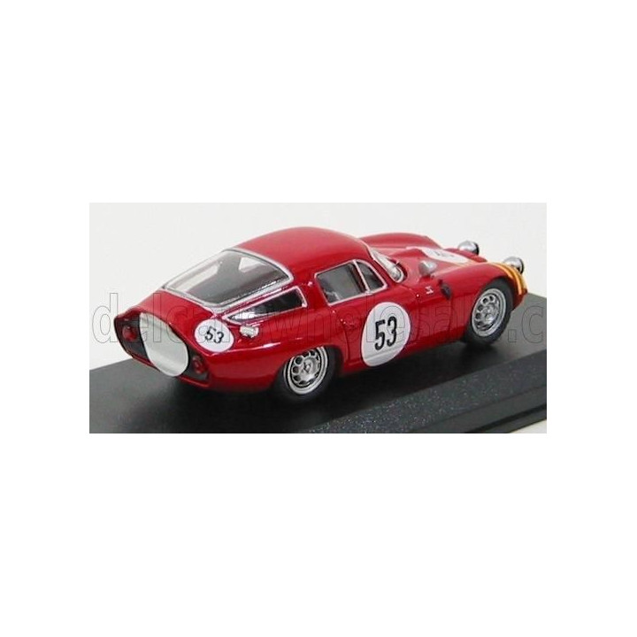 BEST MODEL ALFA ROMEO TZ1 N 53 SEBRING 1964 STODDARD - KASER - RED 1/43