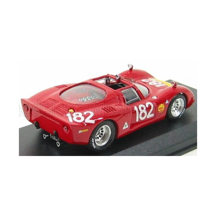 BEST MODEL ALFA ROMEO 33.2 SPIDER TARGA FLORIO N 182 BAGH. 1968 - RED 1/43