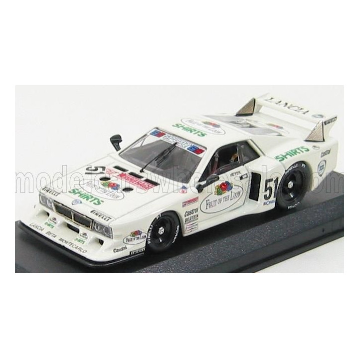 BEST MODEL LANCIA BETA MONTECARLO N 51 ZOLDER 1980 H.HEYER - WHITE 1/43