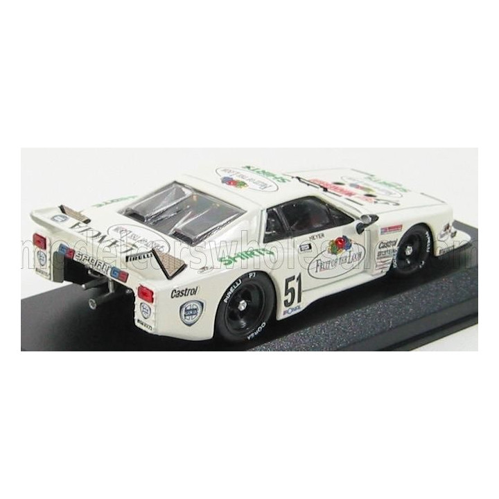 BEST MODEL LANCIA BETA MONTECARLO N 51 ZOLDER 1980 H.HEYER - WHITE 1/43