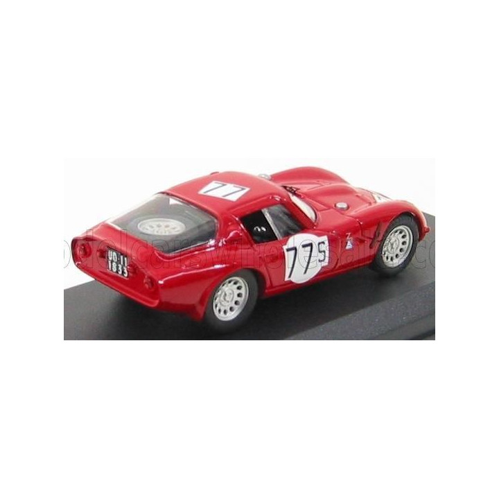 BEST MODEL ALFA ROMEO TZ2 N 77 NURBURGRING 1966 L.BIANCHI - H.SCHULTZ - RED 1/43