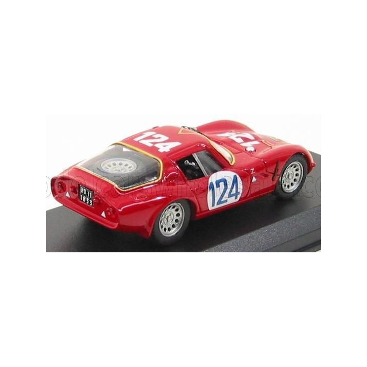 BEST MODEL ALFA ROMEO TZ2 N 124 TARGA FLORIO 1967 SANGRI-LA - FEDERICO - RED 1/43