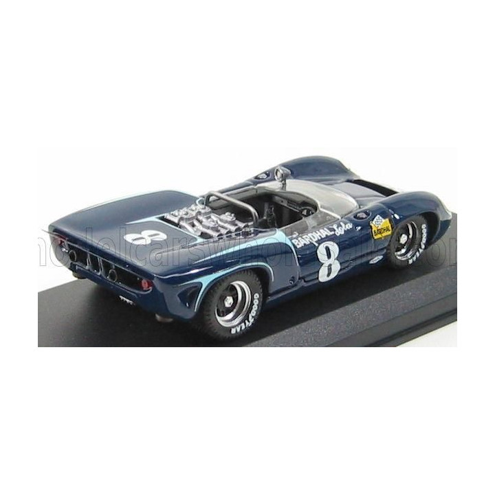BEST MODEL LOLA T70 SPIDER N 8 WATKINS-GLEN 1966 J.GRANT - DARK BLUE 1/43