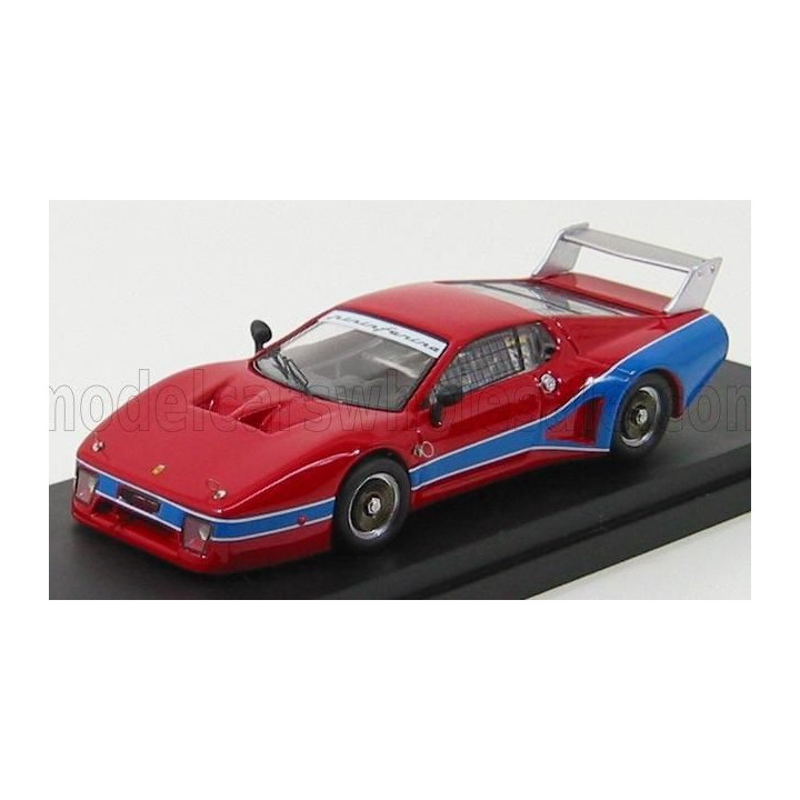BEST MODEL FERRARI 512 BB SHILHOUETTE PROVA 1978 - RED BLUE 1/43