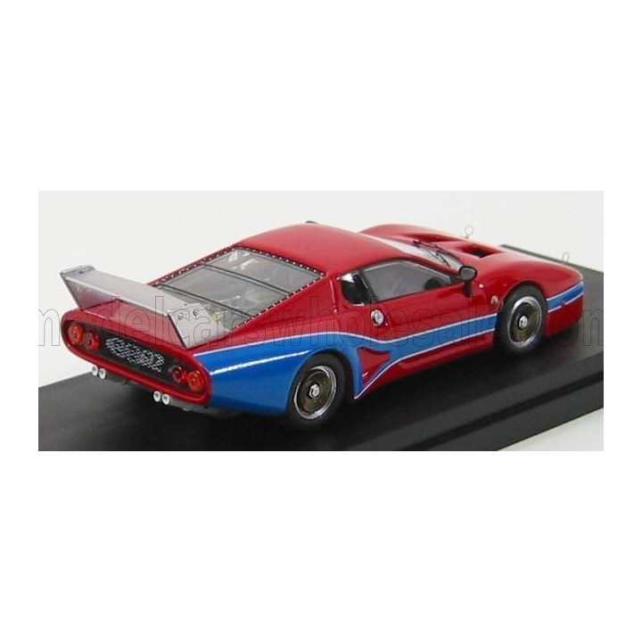 BEST MODEL FERRARI 512 BB SHILHOUETTE PROVA 1978 - RED BLUE 1/43