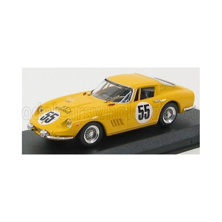 BEST MODEL FERRARI 275 GTB N 55 NURBURGRING 1966 BIANCHI - DE KEIM - YELLOW 1/43