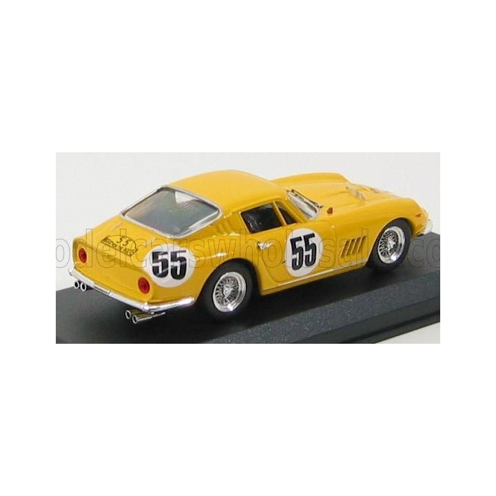 BEST MODEL FERRARI 275 GTB N 55 NURBURGRING 1966 BIANCHI - DE KEIM - YELLOW 1/43