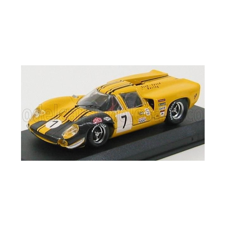 BEST MODEL LOLA T70 COUPE N 7 BRANS-HATCH 1969 CRAFT - LIEDDEL - YELLOW BLACK 1/43