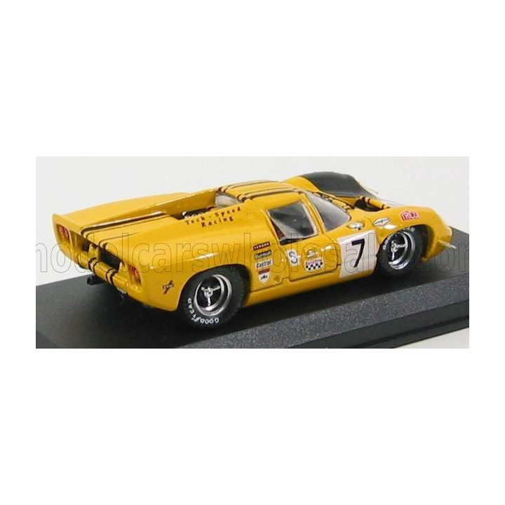 BEST MODEL LOLA T70 COUPE N 7 BRANS-HATCH 1969 CRAFT - LIEDDEL - YELLOW BLACK 1/43