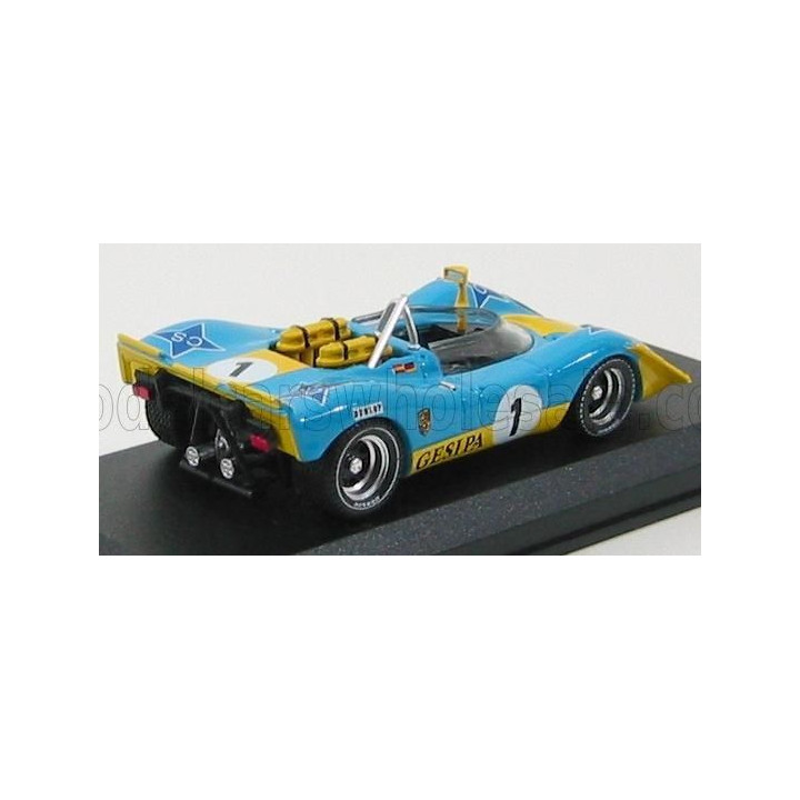 BEST MODEL PORSCHE 908/2 N 1 JARAMA 1970 ALEX-SOLER ROIG - BLUE YELLOW 1/43