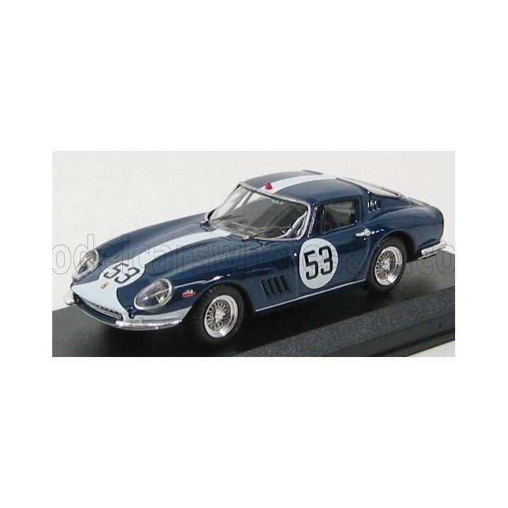 BEST MODEL FERRARI 275 GTB N 53 MONZA 1967 VESTEY GASPAR - BLUE 1/43