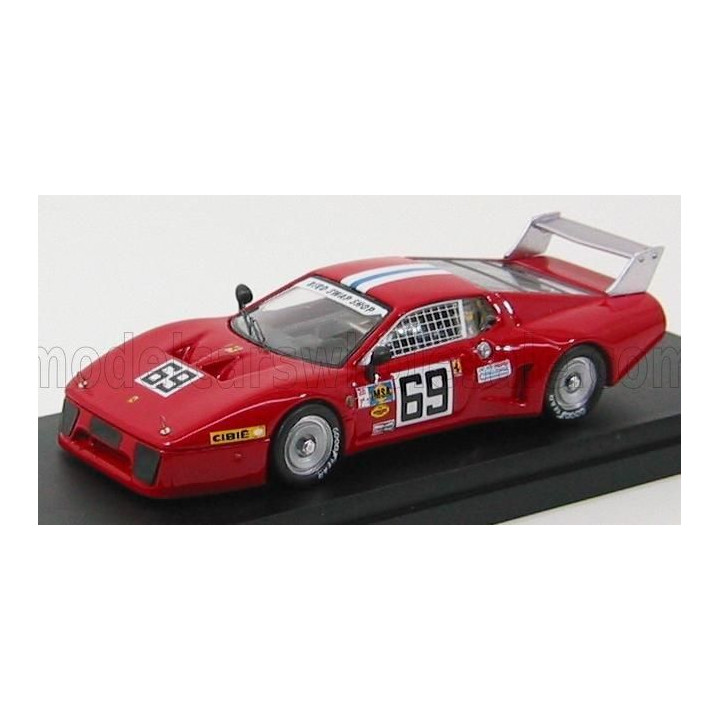 BEST MODEL FERRARI 512BB LM N 69 DAYTONA 1980 DIEVDONN - HENN - RED 1/43