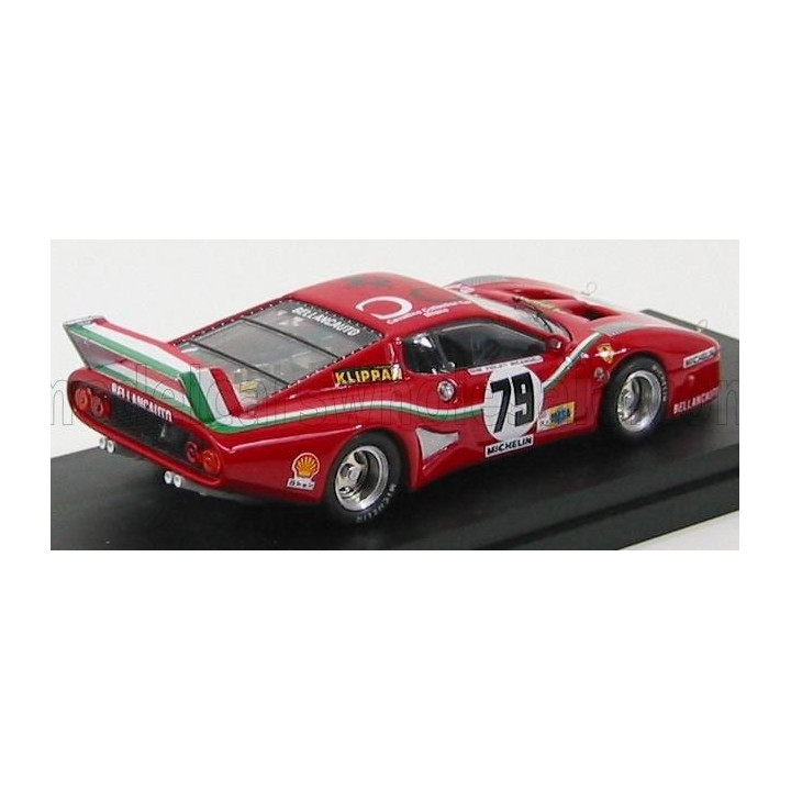 BEST MODEL FERRARI 512BB LM N 79 24h LE MANS 1980 DINI - VIOLATI - MICAN - RED 1/43