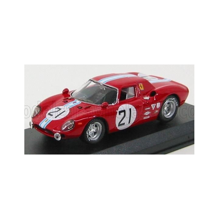 BEST MODEL FERRARI 250 LM N 21 DAYTONA 1970 CHINETTI - JR YOUNG - RED 1/43