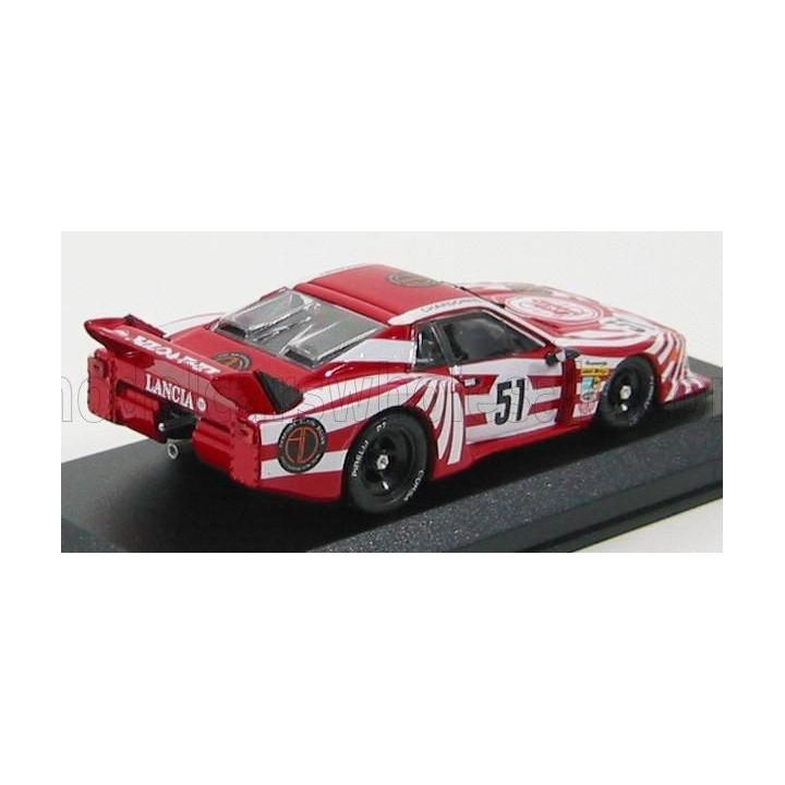 BEST MODEL LANCIA BETA MONTECARLO TURBO TEAM LANCIA CORSE N 51 24h LE MANS 1980 B.DARNICHE - H.HEYER - T.FABI - RED WHITE 1/43