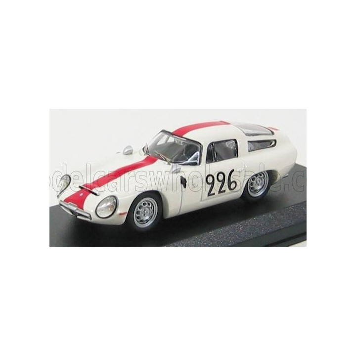 BEST MODEL ALFA ROMEO TZ1 N 226 MONT VENTOUX 1964 RAMU - CACCIA - WHITE RED 1/43