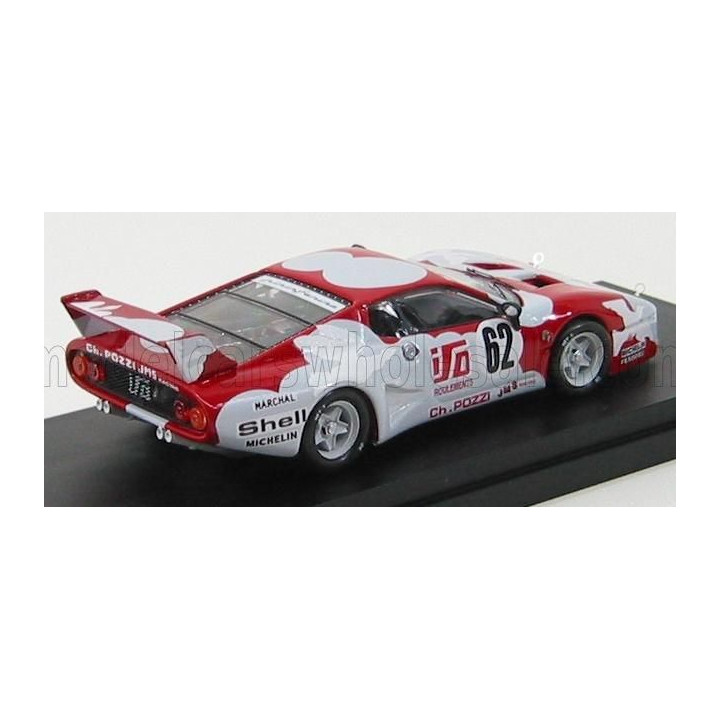 BEST MODEL FERRARI 512BB LM 4.9L TEAM JMS CHARLES POZZI 3M N 62 24h LE MANS 1979 J.C.ANDRUET - S.DINI - RED GREY 1/43