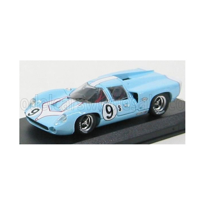 BEST MODEL LOLA T70 COUPE N 9 SEBRING 1968 PATRICK - JORDAN - LIGHT BLUE 1/43