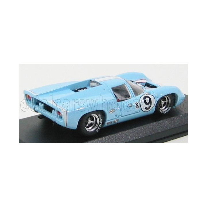 BEST MODEL LOLA T70 COUPE N 9 SEBRING 1968 PATRICK - JORDAN - LIGHT BLUE 1/43