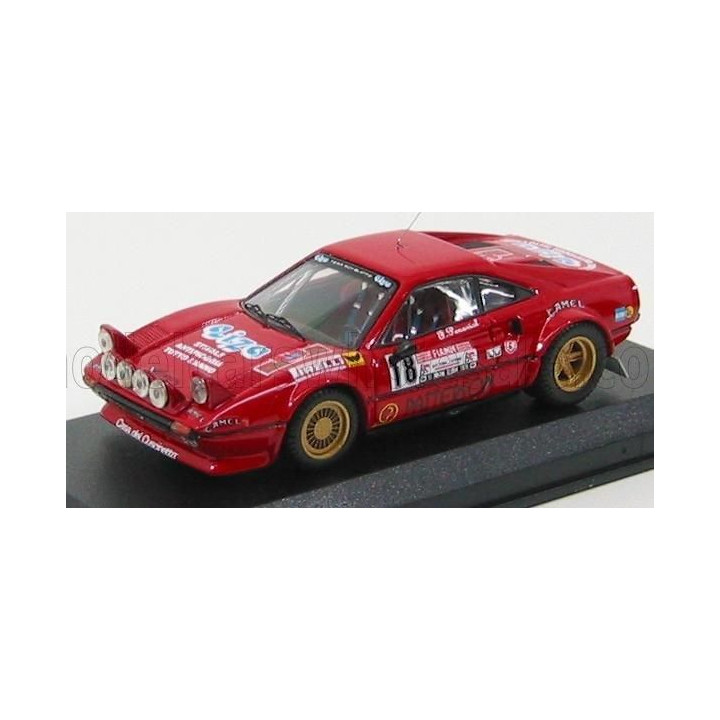 BEST MODEL FERRARI 308 GTB GR4 RALLY D'ELBA 1978 LIVIERO - PENARIOL - RED 1/43