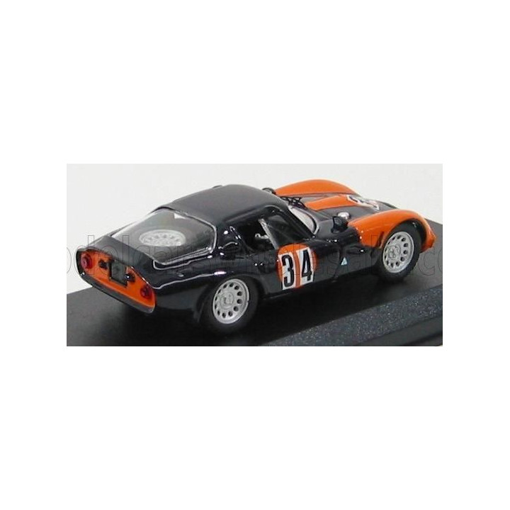 BEST MODEL ALFA ROMEO TZ2 N 34 MISANO 1973 O.VOLONTIERO - DARK BLUE ORANGE 1/43