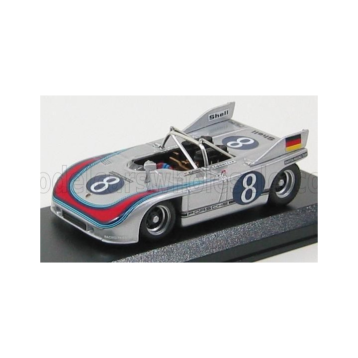 BEST MODEL PORSCHE 908/3 N8 TARGA FLORIO 1971 - SILVER 1/43