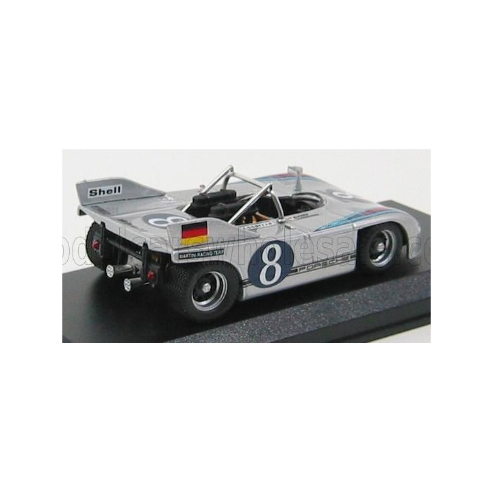 BEST MODEL PORSCHE 908/3 N8 TARGA FLORIO 1971 - SILVER 1/43