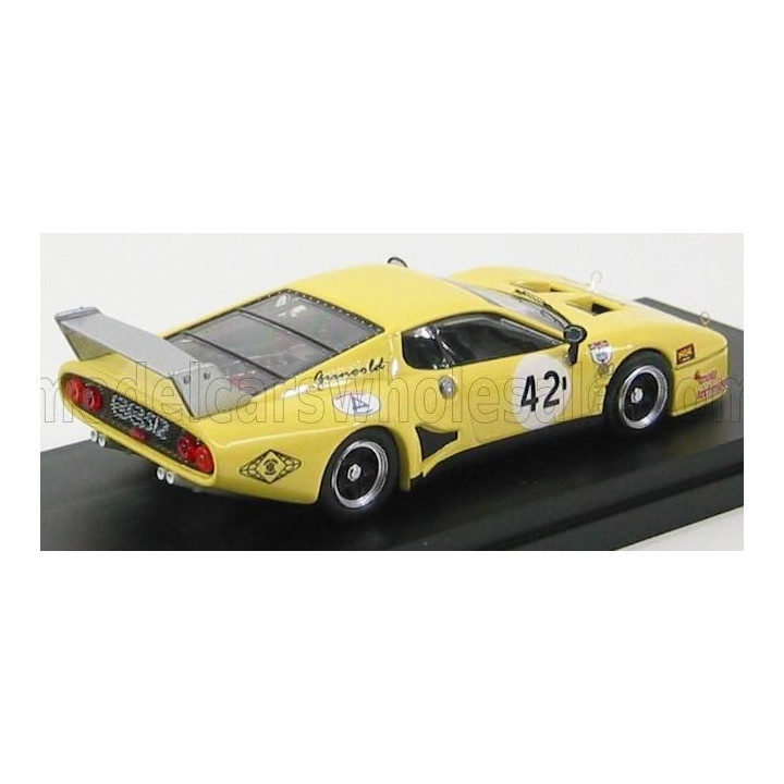BEST MODEL FERRARI 512BB LM N 42 SILVERSTONE 1981 BOND - BELL - GRISWOR. - YELLOW 1/43