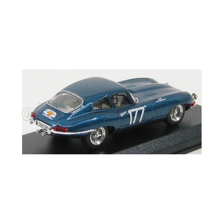 BEST MODEL JAGUAR E-TYPE COUPE N 177 TOUR DE FRANCE 1963 CARDI - KLUKASZEWSKI - BLUE MET 1/43