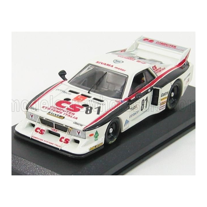 BEST MODEL LANCIA BETA COUPE MONTECARLO N 81 MONZA 1982 CASONI - CASTELLANO - WHITE BLACK 1/43
