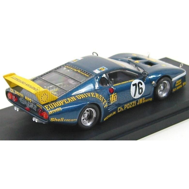 BEST MODEL FERRARI 512BB LM TEAM CHARLES POZZI JMS RACING N 76 24h LE MANS 1980 P.DIEUDONNE - J.XHENCEVAL - H.REGOUT - BLUE MET 