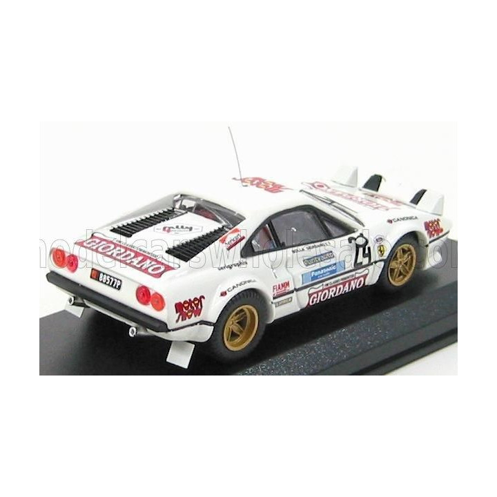 BEST MODEL FERRARI 308 GTB GR.4 N 24 RALLY DELLA LUNA 1980 GIORDANO - BOLLA - WHITE 1/43