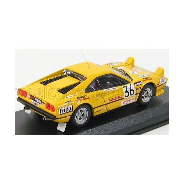 BEST MODEL FERRARI 308 GTB GR.2 N 36 RALLY MONZA 1983 FACETTI - ARTIOLI - YELLOW 1/43