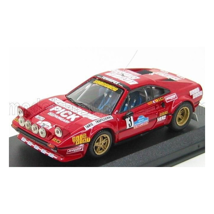 BEST MODEL FERRARI 308 GTB GR.4 N 3 TARGA FLORIO 1980 ANDRUET - BICHE - RED 1/43