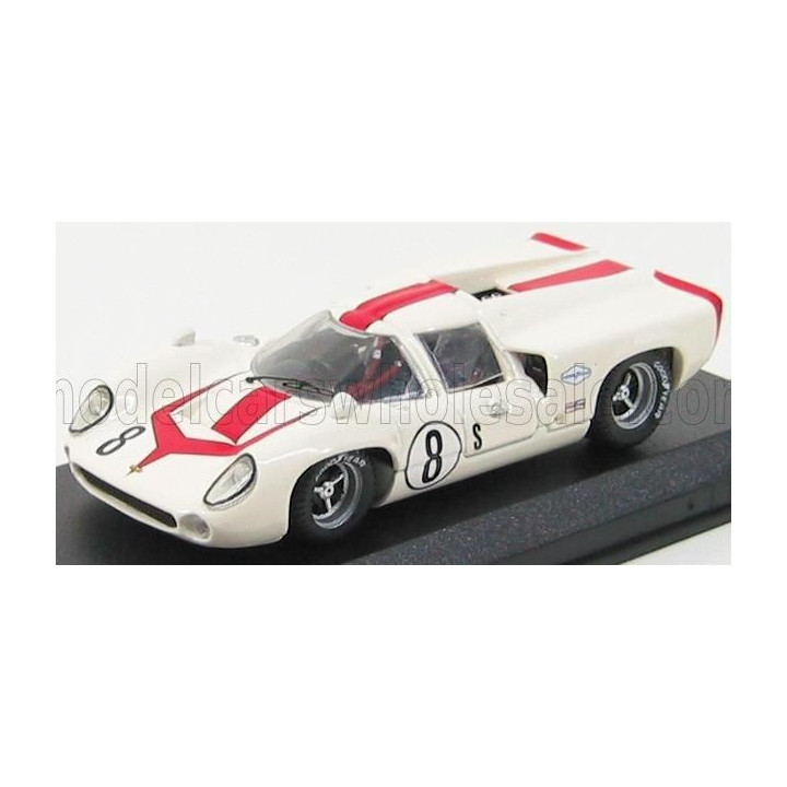 BEST MODEL LOLA T70 COUPE N 8 SEBRING 1968 L.MOTSCHENBACHER - WHITE RED 1/43