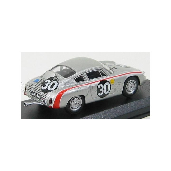 BEST MODEL PORSCHE 695GS ABARTH N 30 24h LE MANS 1962 B.PON - DE BEAUFORT - SILVER 1/43